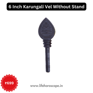 6 Inch Karungali Vel Without Stand - Life Horoscope